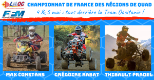 La Team Occitanie pour le Championnat de France des Régions de Quad
