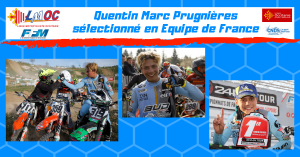 Quentin Marc Prugnières sélectionné en Equipe de France