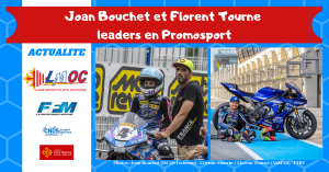 Joan Bouchet et Florent Tourne leaders en Promosport