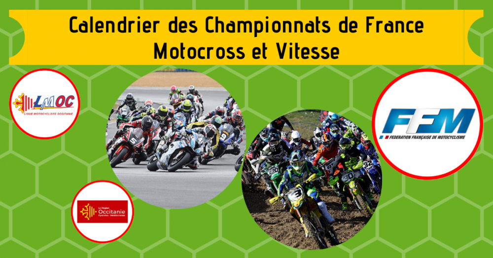 Calendrier Course De Dragster En France 2021 Calendrier des Championnats de France Motocross et Vitesse   LIGUE 