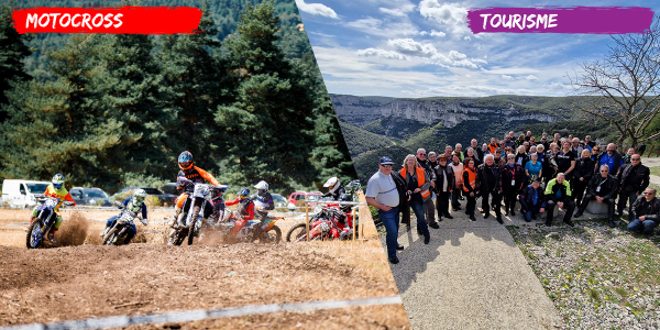 Motocross, Course sur prairie et Tourisme au programme !